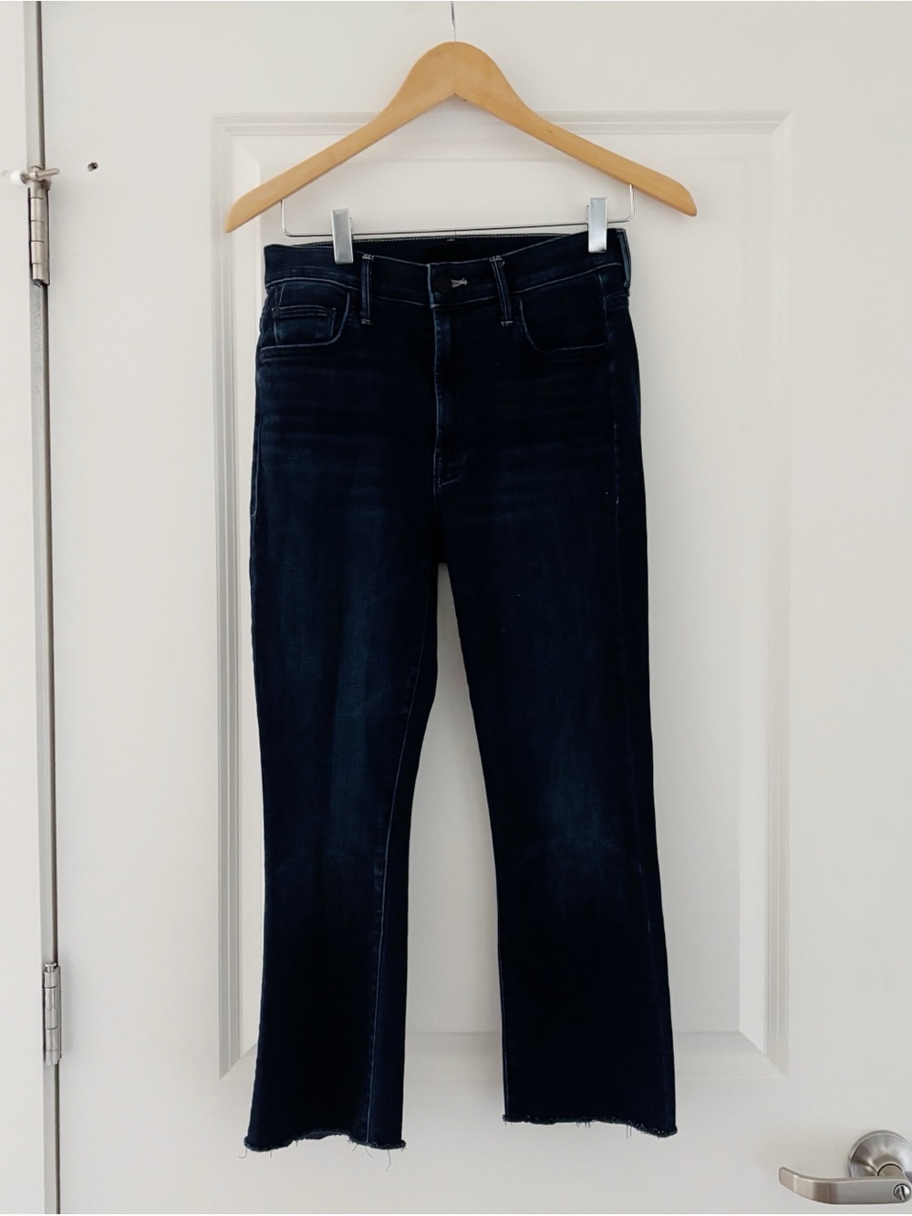 Mother Denim The Insider Crop Step Fray High Rise Night Tripper - Picture 2 of 10